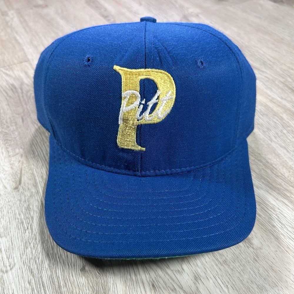 VTG Pittsburgh Panthers Snapback Hat College NCAA AJD Wool Blue Cap USA
